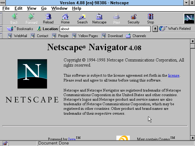 Windows 3.11 Program Manager desktop